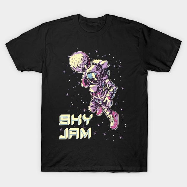 Sky Jam Astronaut T-Shirt by ZoboShop